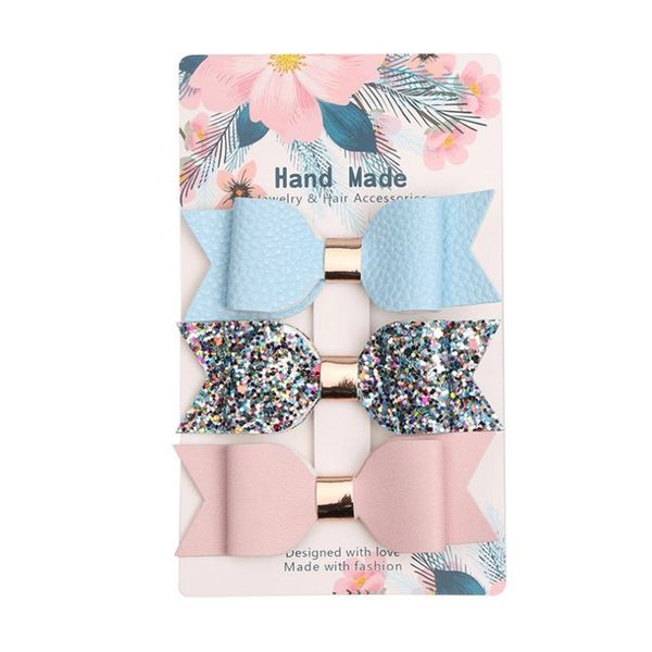 3pcs/set glitter hair bow sparkly leather hairpins for girl handmade bowknot hair clip princess party headdress accessories, Slivery;white
3pcs/set glitter hair bow sparkly leather hairpins for girl handmade bowknot hair clip princess party headdress accessories, Slivery;white