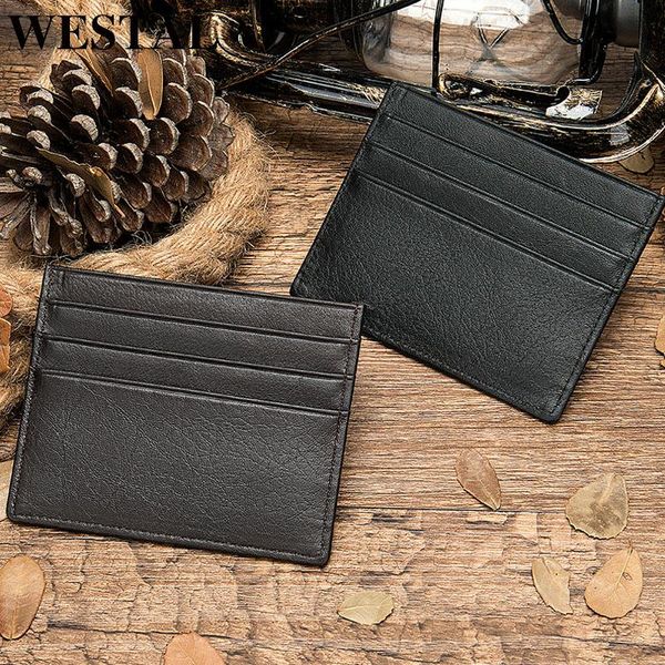 card holders westal genuine leather men's holder for slim purse coin pocket short wallet simple money bag thin bags 113, Brown;gray
card holders westal genuine leather men's holder for slim purse coin pocket short wallet simple money bag thin bags 113, Brown;gray