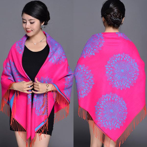 scarves ethnic style women's square scarf shawl jacquard tassel echarpe imitation cashmere women soft blanket cloak warm spring autumn, Blue;gray
scarves ethnic style women's square scarf shawl jacquard tassel echarpe imitation cashmere women soft blanket cloak warm spring autumn, Blue;gray