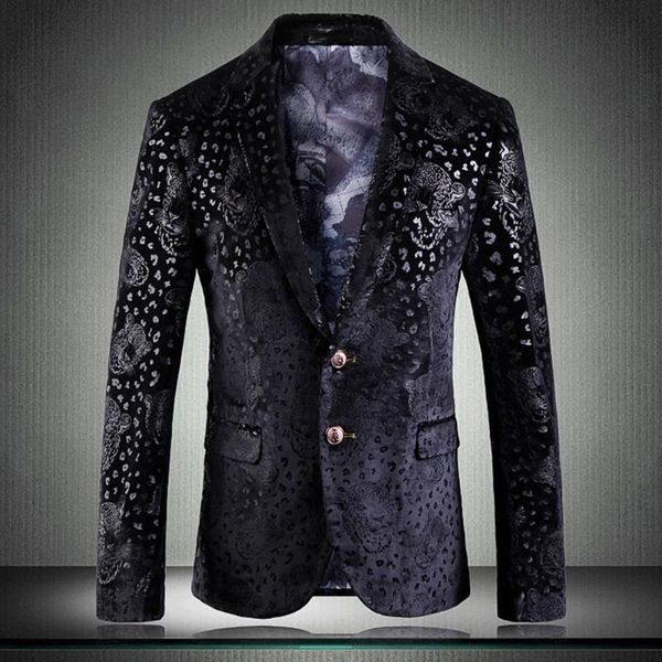 leopard print men's suit long sleeve suit stage performance clothes fashion show jacket blazer jacket two button plus size coat, White;black
leopard print men's suit long sleeve suit stage performance clothes fashion show jacket blazer jacket two button plus size coat, White;black