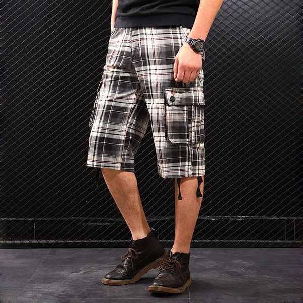 men's shorts 2021 summer checkered cargo trend loose five-cent pants sport casual multi-pocket horse, White;black
men's shorts 2021 summer checkered cargo trend loose five-cent pants sport casual multi-pocket horse, White;black