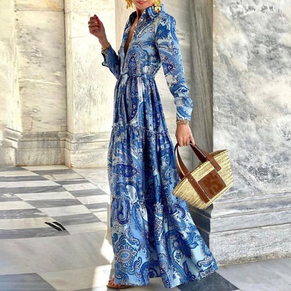 casual dresses elegant turn-down collar button long shirt dress women spring sleeve pleated party summer loose boho maxi beach, Black;gray
casual dresses elegant turn-down collar button long shirt dress women spring sleeve pleated party summer loose boho maxi beach, Black;gray