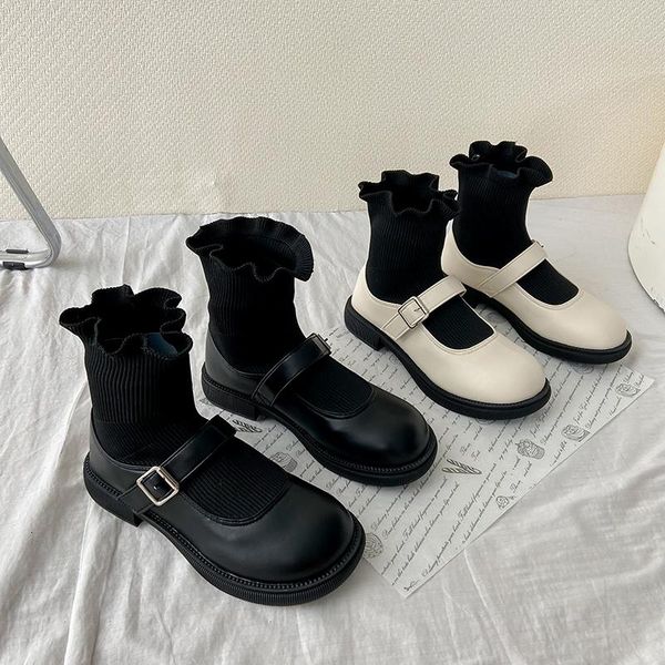 boots women's rubber female shoes round toe luxury designer flat heel boots-women rain ladies summer med lolita fashion rock, Black
boots women's rubber female shoes round toe luxury designer flat heel boots-women rain ladies summer med lolita fashion rock, Black