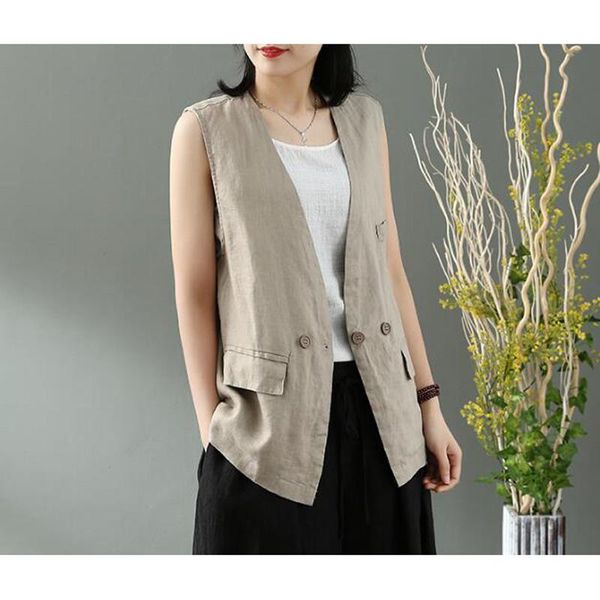 women's blouses & shirts women cotton and linen vest jacket fashion sleeveless outerwear size casual female waistcoat coat white black
women's blouses & shirts women cotton and linen vest jacket fashion sleeveless outerwear size casual female waistcoat coat white black