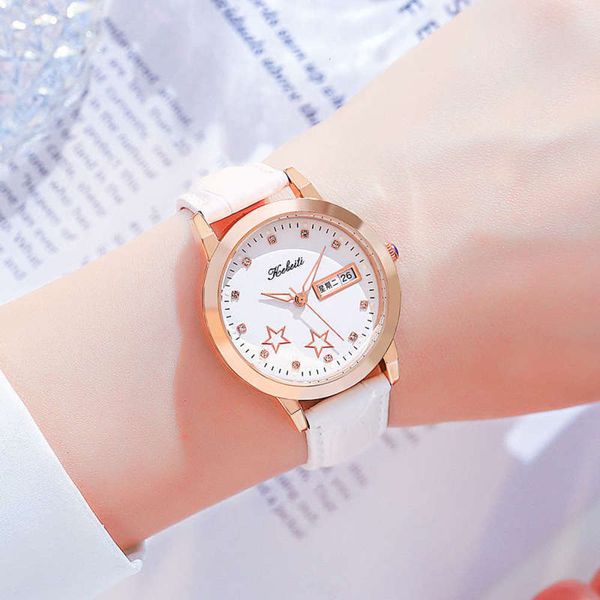calendar point mechanical drill simple new double non temperament watch girls junior high school students ins luminous waterproof, Slivery;brown
calendar point mechanical drill simple new double non temperament watch girls junior high school students ins luminous waterproof, Slivery;brown