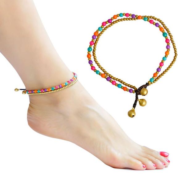 anklets bohemian handmade tibetan round charm leg multicolor small turquoises beaded chain ankle bracelet anklet foot jewelry, Red;blue
anklets bohemian handmade tibetan round charm leg multicolor small turquoises beaded chain ankle bracelet anklet foot jewelry, Red;blue