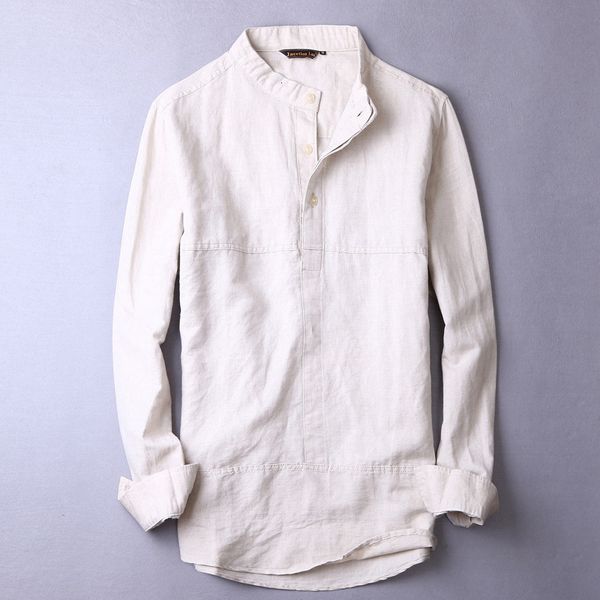 2021 new style long sleeve linen brand clothing men solid fashion shirt mens cotton slim shirts male chemise q7g9, White
2021 new style long sleeve linen brand clothing men solid fashion shirt mens cotton slim shirts male chemise q7g9, White