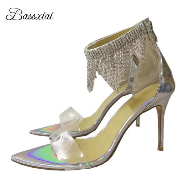 sandals jeweled rhinestone tassels for girls women 10cm thin high heels point toe pvc back zip summer shoes woman, Black
sandals jeweled rhinestone tassels for girls women 10cm thin high heels point toe pvc back zip summer shoes woman, Black