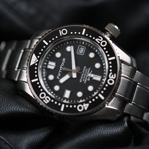 wristwatches men's pro diver scuba mm300 sbdx001 300m watches for men st2130, Slivery;brown
