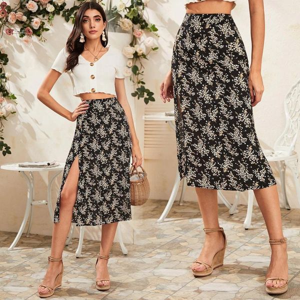 skirts european and american women's summer print high waist split skirt bag hip length, Black
skirts european and american women's summer print high waist split skirt bag hip length, Black