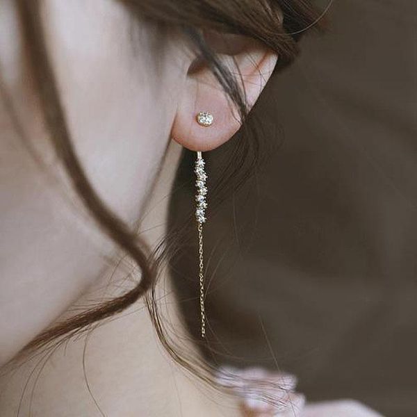 zircon tassel stud earrings s925 sterling silver boho jewelry korea minimalism broncos pendientes charm earrings for women, Golden;silver
zircon tassel stud earrings s925 sterling silver boho jewelry korea minimalism broncos pendientes charm earrings for women, Golden;silver