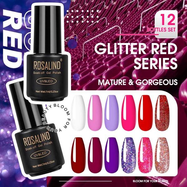 nail gel rosalind polish varnishes kit with gift box long lasting lak set need base coat all for manicure art, Red;pink
nail gel rosalind polish varnishes kit with gift box long lasting lak set need base coat all for manicure art, Red;pink