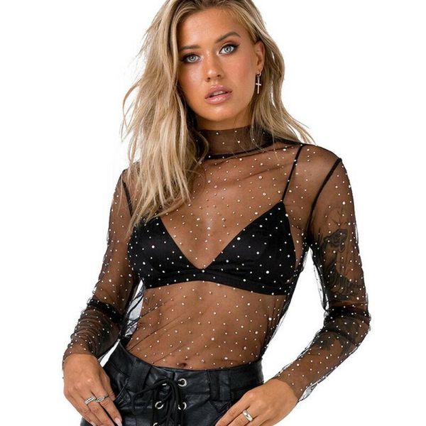 women's blouses & shirts fashion long sleeve mesh polka dot shirt ladies casual sheer blouse, White
women's blouses & shirts fashion long sleeve mesh polka dot shirt ladies casual sheer blouse, White