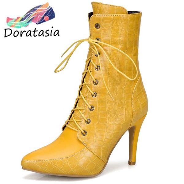 boots doratasia brand women fashion winter shoes party casual office pointed toe thin heel ankle, Black
boots doratasia brand women fashion winter shoes party casual office pointed toe thin heel ankle, Black