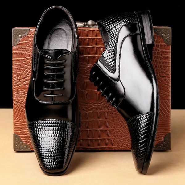 dress shoes men formal solid color fashion design leather 2021 autumn winter brand wedding male embossing, Black
dress shoes men formal solid color fashion design leather 2021 autumn winter brand wedding male embossing, Black