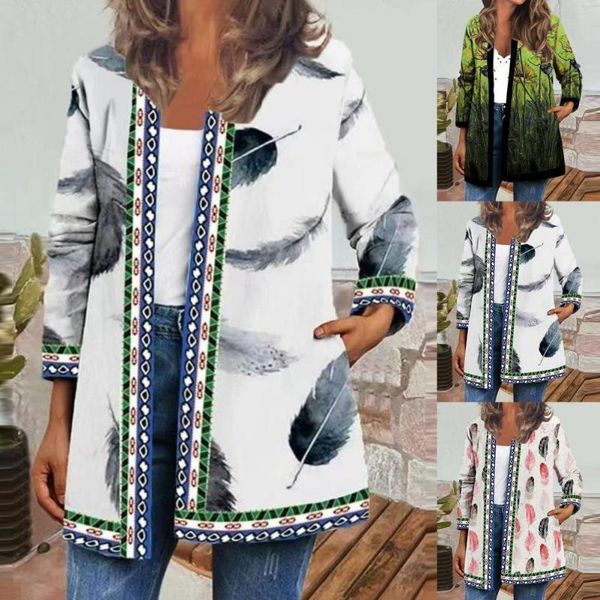 women's knits & tees women cardigan long sleeve floral printed cotton flax soft comfortable vintage ladies loose outerwear chic coat fo, White
women's knits & tees women cardigan long sleeve floral printed cotton flax soft comfortable vintage ladies loose outerwear chic coat fo, White