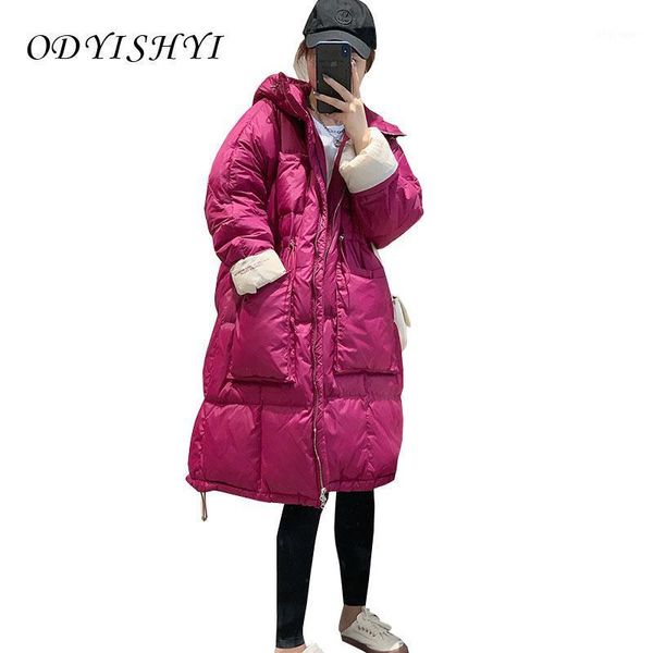women's down & parkas 2021 coat women's mid-length korean loose letter printing drawstring over-the-knee white duck faether jacket, Black
women's down & parkas 2021 coat women's mid-length korean loose letter printing drawstring over-the-knee white duck faether jacket, Black