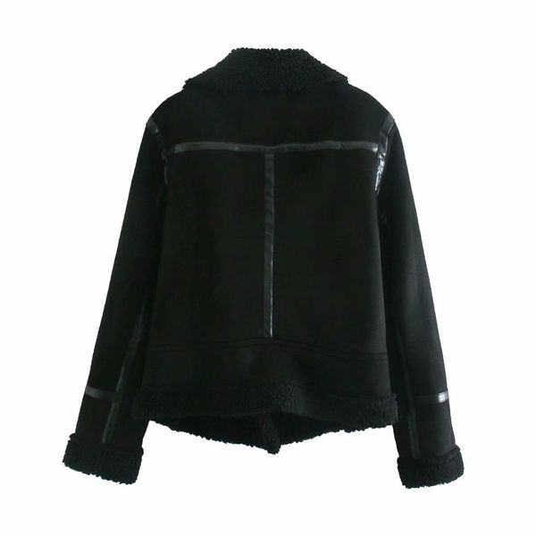 winter double-face fur faux suede jacket shaggy mid long outwear women keep warm long sleeve coat black khaki
winter double-face fur faux suede jacket shaggy mid long outwear women keep warm long sleeve coat black khaki