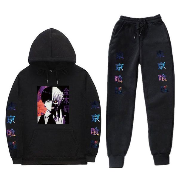men's tracksuits japanese anime tokyo ghoul hoodie + pants two-piece suit sportswear harajuku autumn winter print casual sports, Gray
men's tracksuits japanese anime tokyo ghoul hoodie + pants two-piece suit sportswear harajuku autumn winter print casual sports, Gray