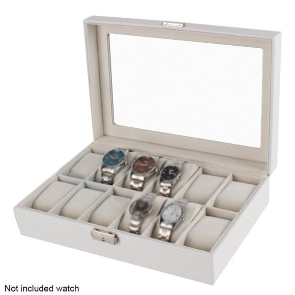 watch boxes & cases gifts case wooden luxury large home dustproof organizer box storage display white 12 slots durable, Black;blue
watch boxes & cases gifts case wooden luxury large home dustproof organizer box storage display white 12 slots durable, Black;blue