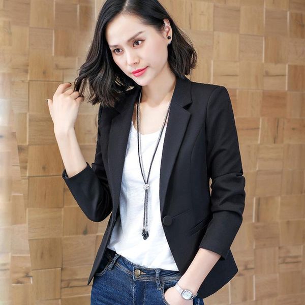 women's suits & blazers small suit coat 2021 spring and autumn korean version leisure short slim, White;black
women's suits & blazers small suit coat 2021 spring and autumn korean version leisure short slim, White;black
