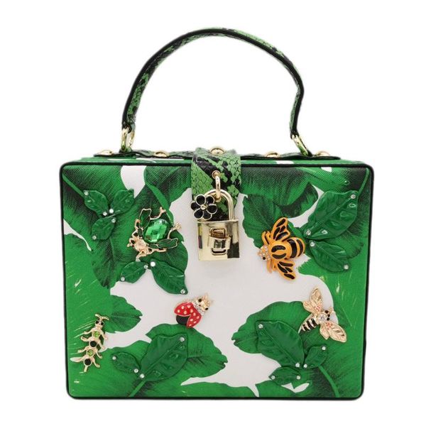 evening bags green leaf pattern shouder pu mini tote women strap crossbody ladies purse box lock handbags messenger bag
evening bags green leaf pattern shouder pu mini tote women strap crossbody ladies purse box lock handbags messenger bag