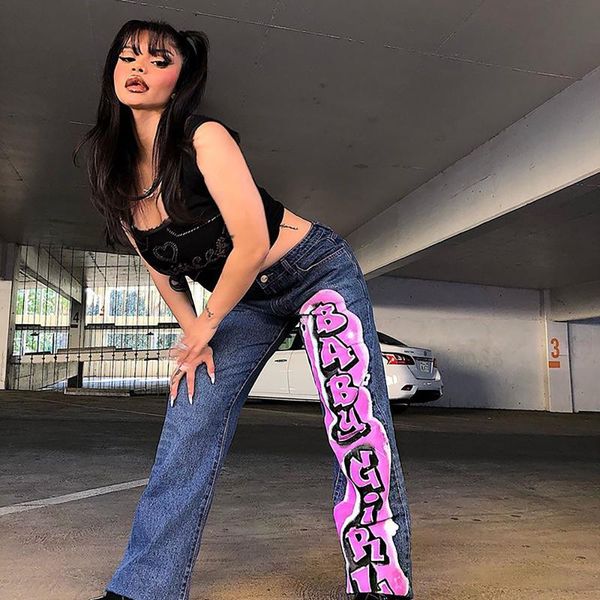 vintage letter print straight jeans women harajuku high waist streetwear retro aesthetic straight-leg denim pants #gh women's, Blue
vintage letter print straight jeans women harajuku high waist streetwear retro aesthetic straight-leg denim pants #gh women's, Blue