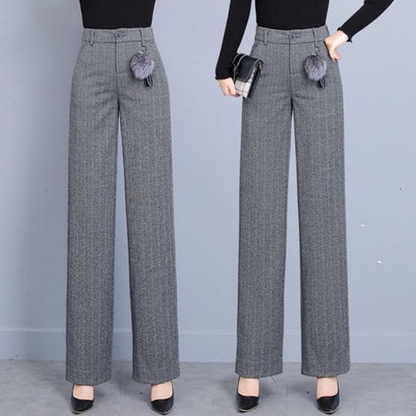 women's pants & capris 2021 autumn and winter ladies explosion models fashion slim casual loose wild high waist plaid wool wide leg tid, Black;white
women's pants & capris 2021 autumn and winter ladies explosion models fashion slim casual loose wild high waist plaid wool wide leg tid, Black;white
