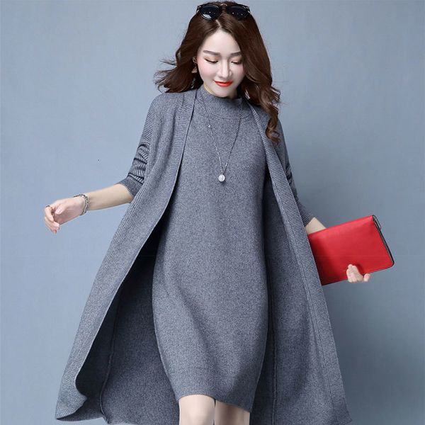 of new nightgown vest women's dress and winter knit thin sweater fqpl, White;black 
of new nightgown vest women's dress and winter knit thin sweater fqpl, White;black