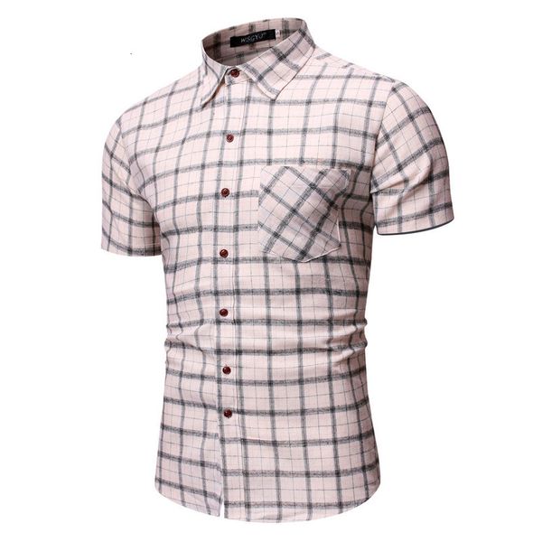slim fit casual plaid shirt short mouw formal shirts men men's clothes camisa 3.20, White;black
slim fit casual plaid shirt short mouw formal shirts men men's clothes camisa 3.20, White;black