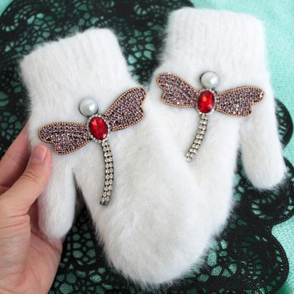 fingerless gloves 2021 women winter crystal dragonfly fur brand for female double warm full finger mittens christmas gifts, Blue;gray
fingerless gloves 2021 women winter crystal dragonfly fur brand for female double warm full finger mittens christmas gifts, Blue;gray