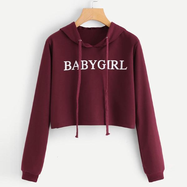 women's long sleeve joker solid color letter print hoodie short sweatshirt jumper pullover women's autumn winter, Black
women's long sleeve joker solid color letter print hoodie short sweatshirt jumper pullover women's autumn winter, Black