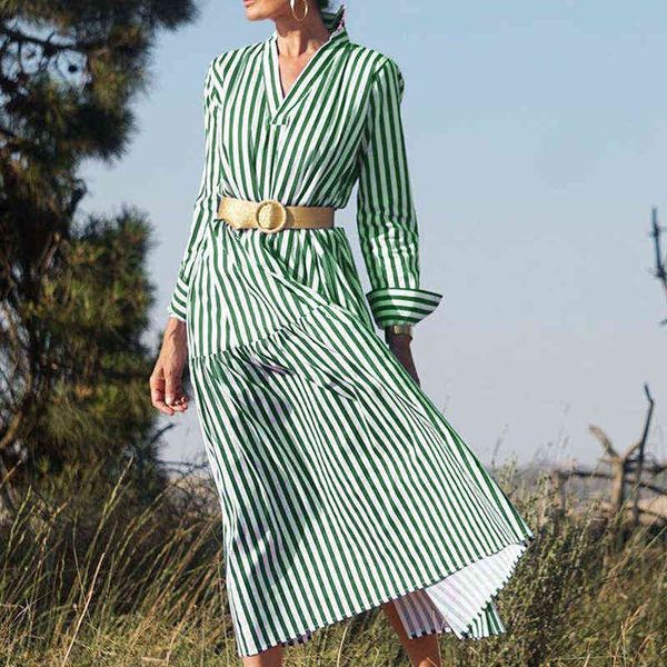 new elegant v-neck women party dress autumn vintage striped printed dress 2022 spring casual long sleeve ladies maxi dresses y1204, Black;gray
new elegant v-neck women party dress autumn vintage striped printed dress 2022 spring casual long sleeve ladies maxi dresses y1204, Black;gray