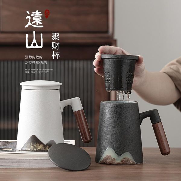 mugs glaze painting color hand painted mug wood handle ceramic tea cup water with cover filter three piece set
mugs glaze painting color hand painted mug wood handle ceramic tea cup water with cover filter three piece set