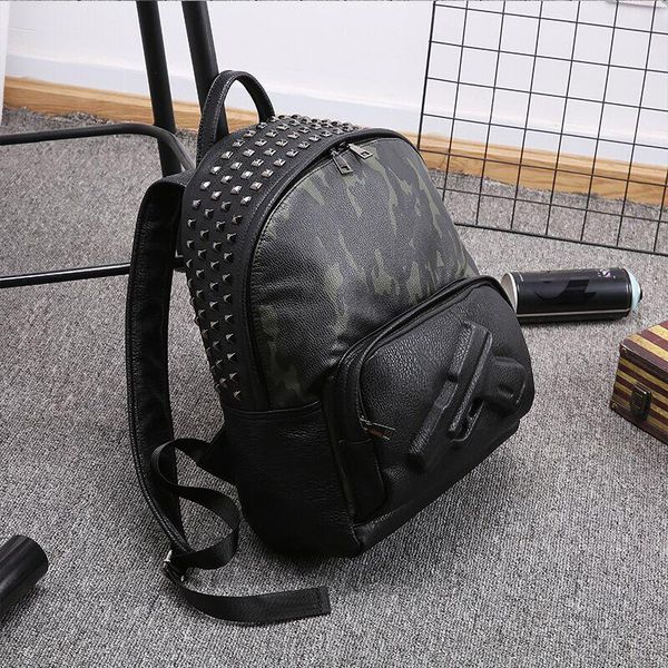 backpack men rivet pu leather backpacks large school bag for teenagers girls boys camouflage black rucksack
backpack men rivet pu leather backpacks large school bag for teenagers girls boys camouflage black rucksack