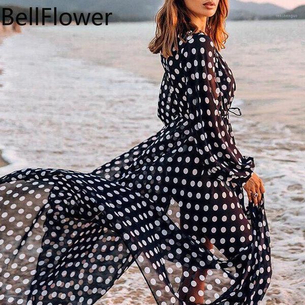 women's swimwear chiffon beach coverups for women summer 2021 boho dress loose black dots long sleeve see through swimsuit coats wholes, White;black
women's swimwear chiffon beach coverups for women summer 2021 boho dress loose black dots long sleeve see through swimsuit coats wholes, White;black