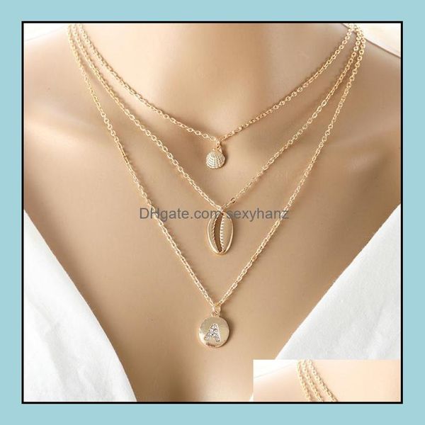 pendant necklaces & pendants jewelry europe fashion womens shells parttern embedded drill letters a mtilayer necklace lady layers chain s143, Silver
pendant necklaces & pendants jewelry europe fashion womens shells parttern embedded drill letters a mtilayer necklace lady layers chain s143, Silver