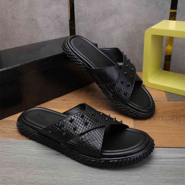 70% off wholesale sandals flip-flops summer grain cowhide cross sandals chaoren net red rivet outdoor slippers guangzhou men's shoes, Black
70% off wholesale sandals flip-flops summer grain cowhide cross sandals chaoren net red rivet outdoor slippers guangzhou men's shoes, Black