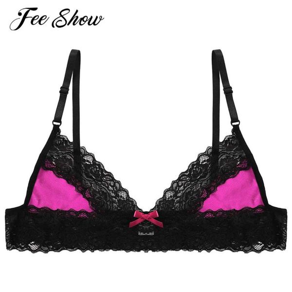 bras novelty mens erotic lingerie sissy bra bralette floral lace seamless wire-unlined triangle cups gay underwear, Red;black
bras novelty mens erotic lingerie sissy bra bralette floral lace seamless wire-unlined triangle cups gay underwear, Red;black