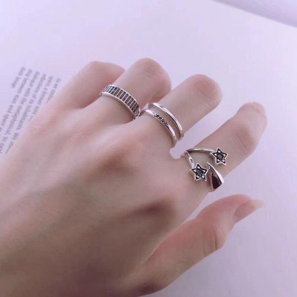 cluster rings black thai silver wholesale han edition style restoring ancient ways joker s925 pure ring opening female stars, Golden;silver
cluster rings black thai silver wholesale han edition style restoring ancient ways joker s925 pure ring opening female stars, Golden;silver