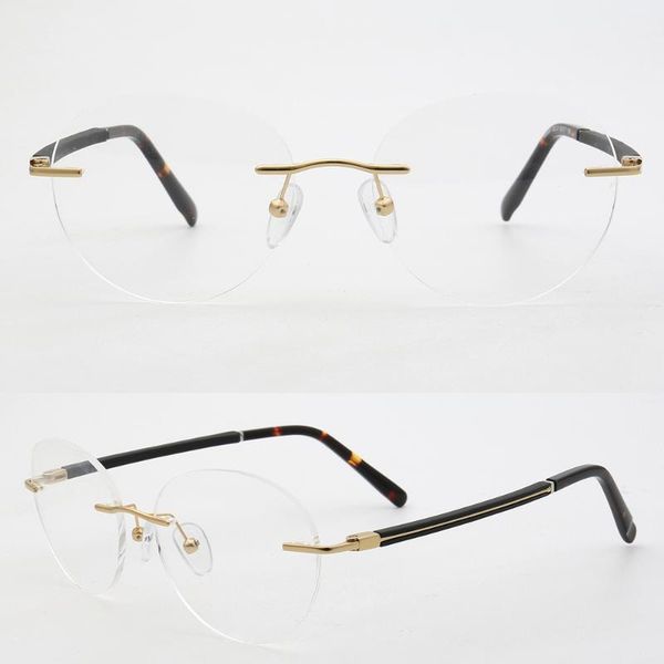 fashion sunglasses frames women round rimless eyeglass men optical glasses light metal business spectacles prescription gold silver eyewear, Black
fashion sunglasses frames women round rimless eyeglass men optical glasses light metal business spectacles prescription gold silver eyewear, Black