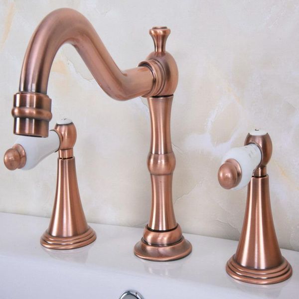 bathroom sink faucets antique red copper widespread dual handle washing basin mixer taps deck mounted 3 holes lavatory faucet arg072
bathroom sink faucets antique red copper widespread dual handle washing basin mixer taps deck mounted 3 holes lavatory faucet arg072