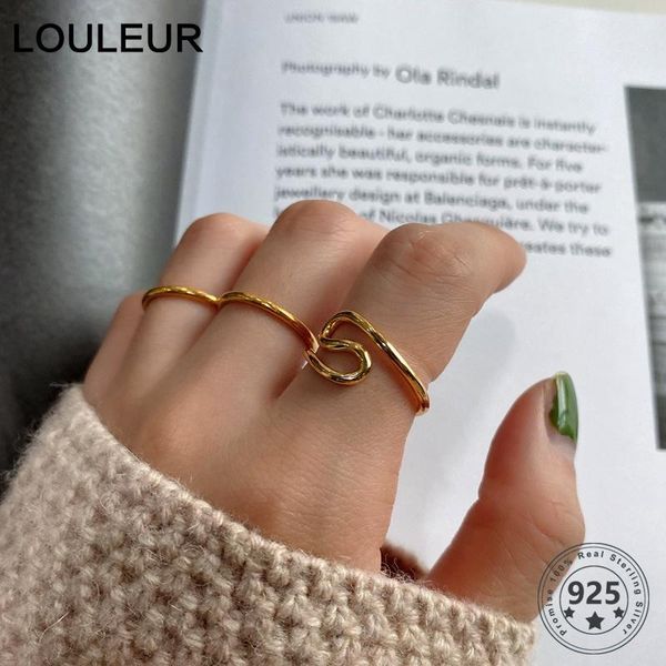 cluster rings louleur real 925 sterling silver irregular minimalist geometric designed ring for women fashionable wedding fine jewelry, Golden;silver
cluster rings louleur real 925 sterling silver irregular minimalist geometric designed ring for women fashionable wedding fine jewelry, Golden;silver