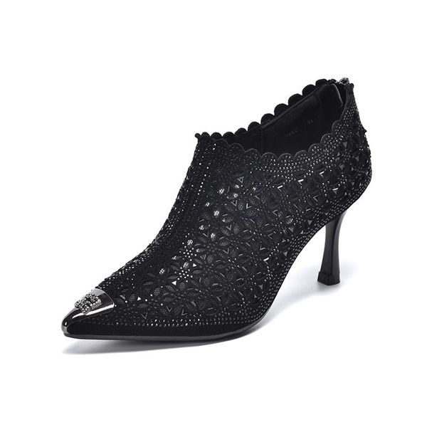 dress shoes 2021 women's super high heels air permeability stiletto pumps sheepskin leather party club fashion lady, Black
dress shoes 2021 women's super high heels air permeability stiletto pumps sheepskin leather party club fashion lady, Black