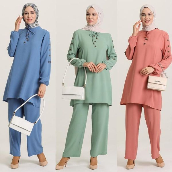 women's two piece pants button detailed tunic trousers double suit straight buttoned unlined long sleeve zero collar summer women fashi, White
women's two piece pants button detailed tunic trousers double suit straight buttoned unlined long sleeve zero collar summer women fashi, White