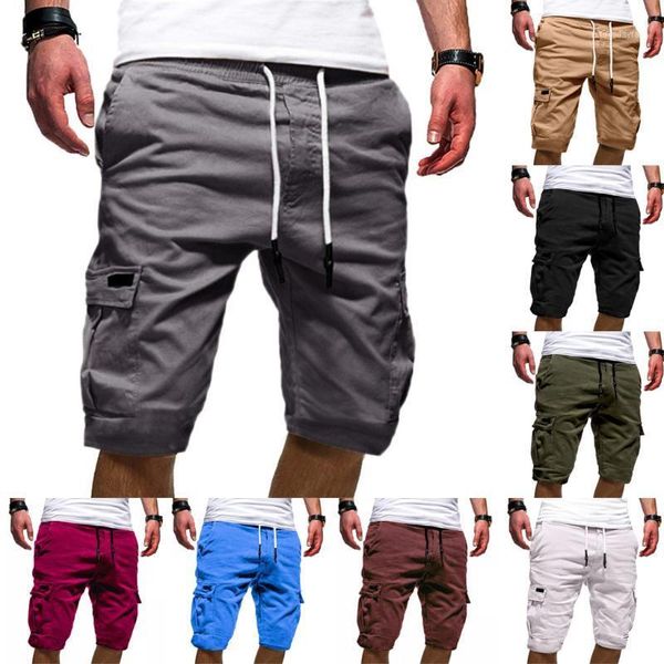 men's shorts man summer casual sport pants men cotton breathable elastic solid color bandage multi-pocket tooling l07121, White;black
men's shorts man summer casual sport pants men cotton breathable elastic solid color bandage multi-pocket tooling l07121, White;black