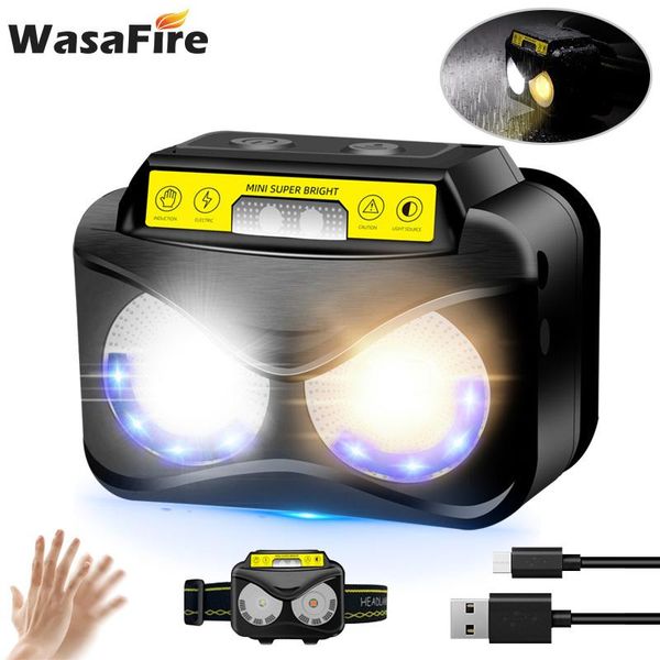 headlamps mini sensor headlight 800mah usb chargeable cob xpg led torch camping hiking night fishing head lamp built-in battery 6 modes
headlamps mini sensor headlight 800mah usb chargeable cob xpg led torch camping hiking night fishing head lamp built-in battery 6 modes