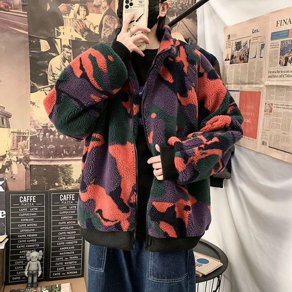2021 New Winter Thick Lamb Wool Jacket Men's Warm Fashion Retro Camouflage Men Wild Loose Korean Short Coat Mens Clothes M-5xl Yk4n, Black
2021 New Winter Thick Lamb Wool Jacket Men's Warm Fashion Retro Camouflage Men Wild Loose Korean Short Coat Mens Clothes M-5xl Yk4n, Black
