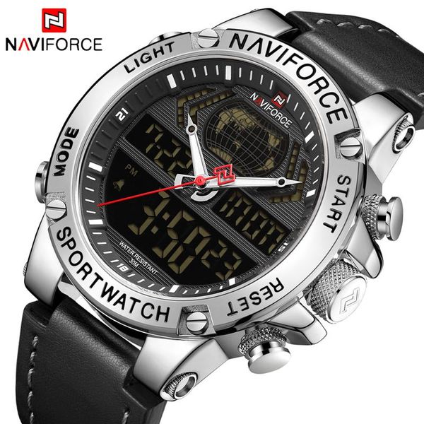 wristwatches naviforce watches mens led digital analog sport wristwatch military genuine leather men clock relogio masculin, Slivery;brown
wristwatches naviforce watches mens led digital analog sport wristwatch military genuine leather men clock relogio masculin, Slivery;brown