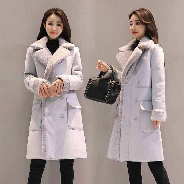 2021 new autumn parka thick warm faux coat female lamb fur long coats winter jacket women pp084 au4m, Black
2021 new autumn parka thick warm faux coat female lamb fur long coats winter jacket women pp084 au4m, Black